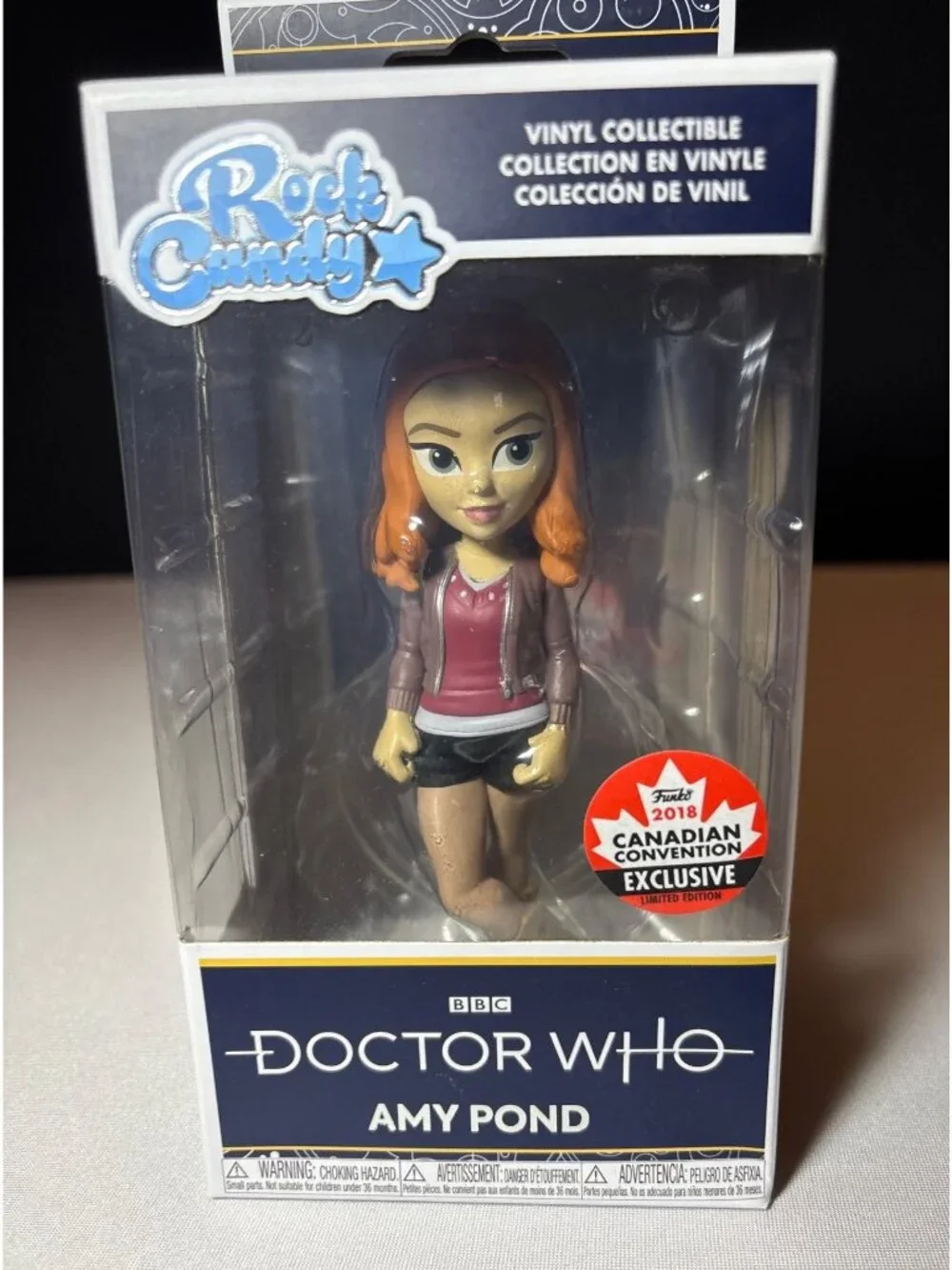 Funko Rock Candy Amy Pond Doctor Who Vinyl 2018 Canadian Convention Exclusive